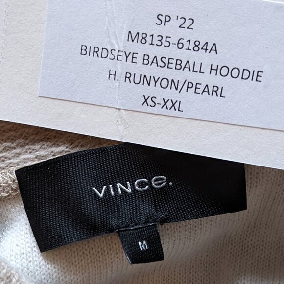 Vince Bird’s Eye Raglan Sleeve Wool & Cashmere Hoodie - Picture 4 of 7
